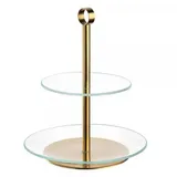 LEONARDO Etagere CENA gold 2-teilig