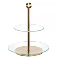 LEONARDO Etagere CENA gold 2-teilig