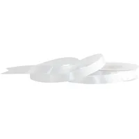 Creativery Dekoband Satin unifarben 12 mm x 25 m Weiß