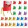 Vevor Klassenzimmerstuhltasche, 24er-Pack, 47x51 cm, Rückenlehnentasche mit Namensschild, 6 Farben, Stuhlrücken-Organizer für Kinder im Klassenzimmer, Kindergarten, in der Schule und zu Hause