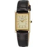 Seiko SWR110P1 Damenuhr Quarz mit Lederband Goldfarben