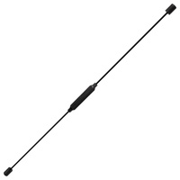 Sport-Tec Schwingstab für Tiefenmuskulatur, Schwungstab für Vibrationstraining flexibel inkl. Übungsposter, 160 cm, Schwarz