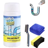 Vollstern Abflussreiniger, Abflussreiniger Schaum, Rohrreiniger Schaum, Abfluss Reiniger, Rohrreiniger Drain Cleaner für Badewanne, Waschbecken, Toiletten (1 Stück(110g))