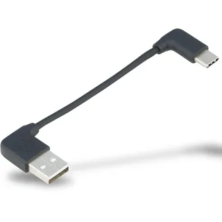 SKS COMPIT KABEL Typ C USB, kurzes Ladekabel mit Winkelstecker, Android und Apple (Zubehör für das COMPIT-System, zum Aufladen mit der COM/UNIT Powerbank, praktisch und unauffällig)