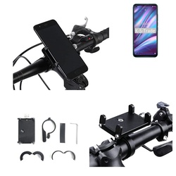 K-S-Trade für Wiko View 5 Plus Smartphone-Halterung, (Handyhalterung das Fahrrad Halter Lenkstange Fahrradhalterung) schwarz