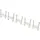 TRU Components TC-DNF13203 Nagelschellen 1593093 Bündel-Ø-Bereich 12.50mm (max) zweilaschig Weiß