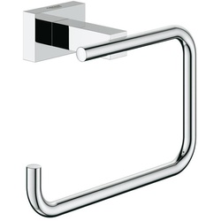 Grohe Essentials Cube WC-Papierhalter, Toilettenpapierhalter, ohne Deckel, Chrom 40507001