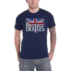 The Beatles Unisex-Erwachsene Flaggen-Logo-T-Shirt