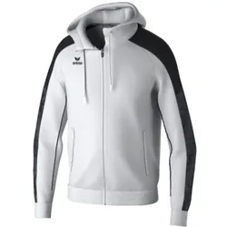 Erima Trainingsjacke Evo Star mit Kapuze (hoher Tragekomfort) weiss/schwarz Kinder