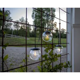 Star Trading Solar-Hängeleuchte Globe 3er-Set