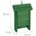 Relaxdays Fledermauskasten, Unterschlupf für Fledermäuse, HxBxT: 29 x 18 x 6 cm, Garten, Fledermaushotel, Holz, grün