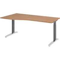 bümö Schreibtisch Serie-XB Nussbaum