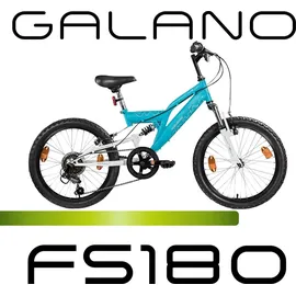 Galano FS180 20" RH 31 cm schwarz/grün 6-Gang V-Brakes