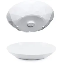 silwy Magnet-Teller, Kunststoff, Ø24cm, 2-teilig, weiß