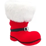 IDENA Nikolausstiefel rot 16x11x18cm Weihnachten Deko - Geschenkverpackung