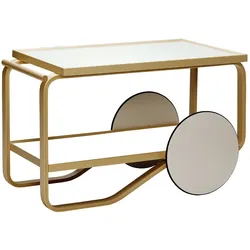 Artek - 901 Servierwagen, Laminat weiß