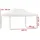 TOOLPORT Faltpavillon 3 x 4,5 m weiß 582616 inkl. Seitenteile