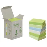 Post-it Haftnotizen Recycling 38x51mm 6-farbig 6x100 Blatt