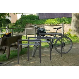 Schake Anlehnbügel aus Stahlrohr 80 x 20 mm 750 mm DB703