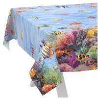 ANRO Wachstuch-Tischdecke Tischdecke abwaschbar Wachstuch Garten-Tischdecke Outdoor Indoor 160x140cm