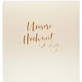 Goldbuch Herzklopfen 30x31 60 weiße Seiten Hochzeit 08174