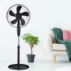 V-Tac 55W Standventilator runde Basis schwarz