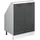 Vicco Vichy, Kommode + Sideboard, Dachschrägenschrank Rion, Weiss/Anthrazit Landhaus, mit 2 Türen