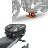 Set: Motorrad Hebebühne Midlift M bis 500 kg or ConStands mit Hecktasche X30 erweiterbar 20-30Ltr sw