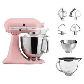 KitchenAid Artisan 5KSM175 Altrosa mit Glasschüssel