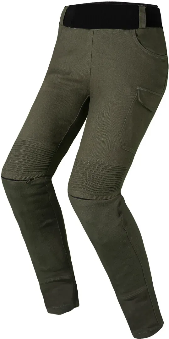 LS2 Router Damen Motorrad Textilhose, grün, Größe XL