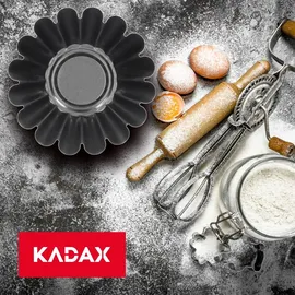 Kadax Gugelhupfform, aus Blech mit Antihaftbeschichtung, 21 cm, Schwarz