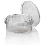 Papstar Starpak Feinkostbecher, PP 300 ml, transparent mit Originalitätsverschluss