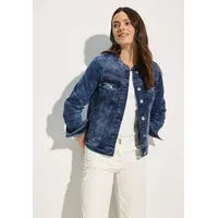 Cecil Jeansblazer mit feinen Stickereien blau M (40)