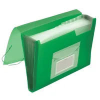 Q-Connect KF02480 Belegsammeltaschen und Fächertaschen translucent grün