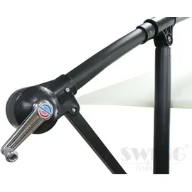 Swing&Harmonie Luxus Ampelschirm 350 x 350 cm Anthrazit