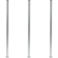 vidaXL Zaunpfosten 3 Stk. Aluminium 185 cm