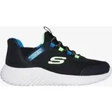 Skechers Slip-ins Bounder - Brisk Burst Kinder Schuhe schwarz blau - 29