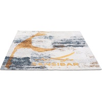 Sansibar Teppich »Keitum 012«, rechteckig, Flachgewebe, modernes Design, Motiv Sylt & gekreuzte Säbel, bunt