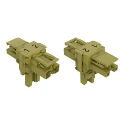 Wago 770-1602 T-Verteiler, 2-polig, Kod. B, hellgrün 7701602 - 50 Stück