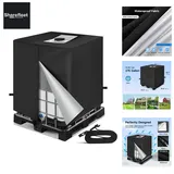 Neverland IBC Tank Abdeckung 1000 L 110 x 116 cm Schwarz