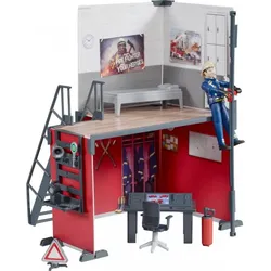 Bruder 62702 - bworld Feuerwehrstation mit Feuerwehrmann