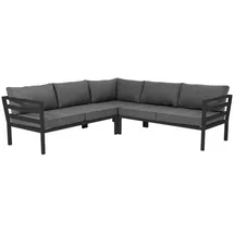 Brafab Loungemöbel-Set Weldon 3tlg. Aluminium Schwarz