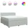 vidaXL Boxspringbett 180 x 200 cm Hellgrau