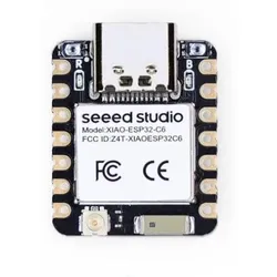 Seeed XIAO ESP32-C6, Wi-Fi 6, BLE 5.0, Zigbee, Thread, 512KB SRAM, 4MB Flash, UART, SPI, RISC-V
