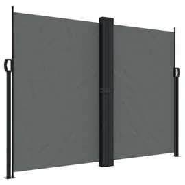 vidaXL Seitenmarkise Ausziehbar 180 x 1000 cm Anthrazit Stahl