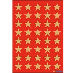 HERMA Aufkleber 3412 Sterne, gold, 120 Etiketten