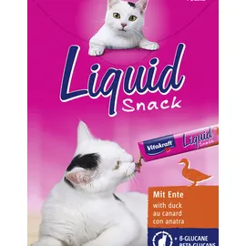Vitakraft Liquid-Snack mit Ente & ß-Glucane 6x 15 g