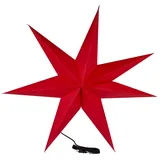 Star Trading Rozen 1-flg. Ø 100 cm 3D Papierstern rot/silber