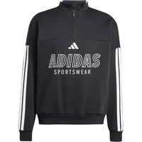 adidas House of Tiro Fleece 1/2-Zip Trainingsjacke Herren - schwa