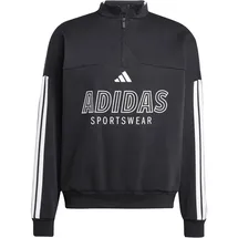 adidas House of Tiro Fleece 1/2-Zip Trainingsjacke Herren - schwa
